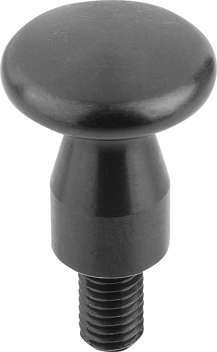 Norelem 06237-12018 FLACHER KNOPF  M12X18, - 06237-12018 FLACHER KNOPF  M12X18