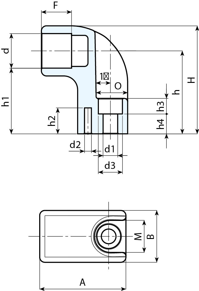 Leschhorn B321 Endstücke  d 20; d1 8,5 - Boteco B321 Endstuecke