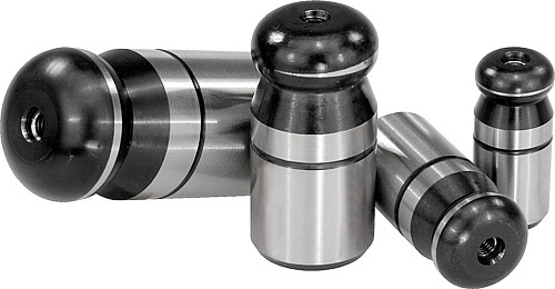 Norelem 03107-08 AUFNAHMEBOLZEN A=8  FORM A, MIT KUGELANSATZ - Norelem 03107 Aufnahmebolzen mit Kugelansatz Form A