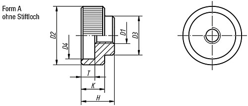 Kipp K0137.105 RÄNDELMUTTER DIN 6303  M5       BR, FORM A  STAHL - KIPP K0137-A Raendelmuttern aus Stahl und Edelstahl