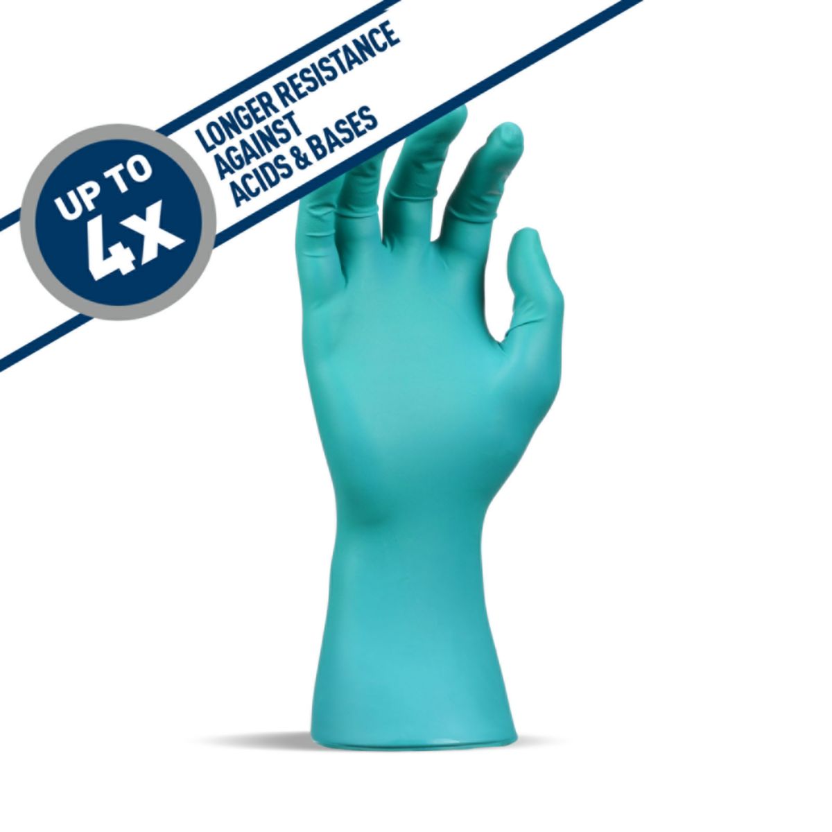 KENT 86677 Three Layer Glove M (8), Preium Einweg-Handschuhe, Farbe: grün/blau, 50 pro Box - KENT Three Layer Glove - Premium Einweg-Handschuhe, grün/blau, für maximalen Schutz gegen Chemikalie