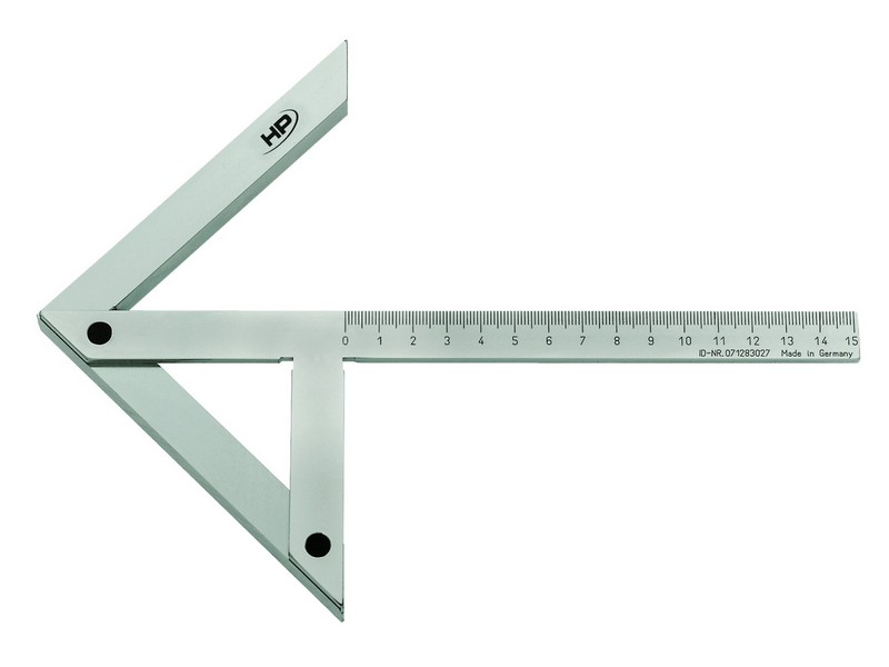 Helios Preisser, 0380103  Zentrierwinkel  Spezialstahl verchromt, Schenkellänge 100 x 70 mm, für Wellen bis ø 90 - Helios Preisser 0380 Zentrierwinkel