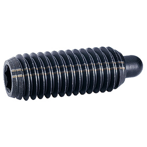Halder 2B030.0054 Federndes Druckstück mit Bolzen und Innensechskant ohne Gewindesicherung UNC 1-8, Automatenstahl, Standard-Federkraft - LE70005 Federnde Druckstuecke Federndes Druckstueck mit Bolzen und Innensechskant