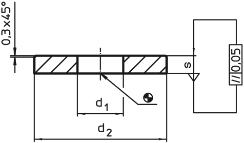 Halder 23060.0108 Scheibe PräzisionsAusführung Ø 8.4, Stahl - Scheiben Scheibe - Praezisionsausfuehrung - Durchmesser 6 4 - Stahl Stahl