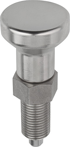 Kipp K0632.001903 ARRETIERBOLZEN GR.9 FORM A    EDELSTAHL, ARRETIERSTIFT GEH R - KIPP K0632-A Arretierbolzen Edelstahl Form A