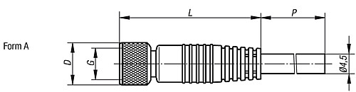 Norelem 20910-010X5000 INDUKTIVER NÄHERUNGSSCHALTER, IT GEWINDE, FORM A - Norelem 20910-A Induktiver Naeherungsschalter Form A