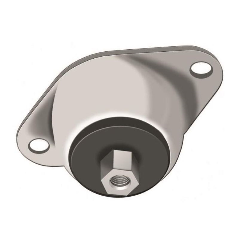 Leschhorn 27022.27994-55 Glocken-Elemente, Breite 62,5, Höhe 30, Gewinde M10, Länge 115mm, ShoreA 55, Fz(N) 500N - SCHWINGMETALL Glocken-Elemente-58500 - Abbildung