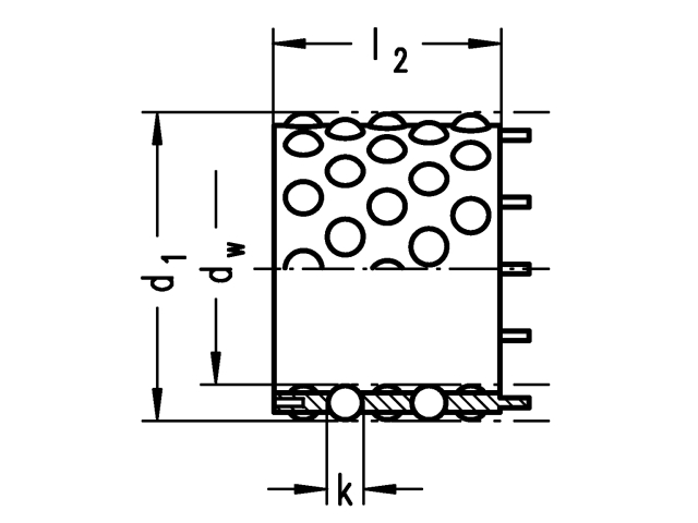 Mahr Motion  5000021 N500 dw = 12; d1 = 17; l2 = 21; k = 2,5; Kugeln = 36 STK; C = 290 N, Kugelkäfige aus Kunststoff - Mahr N500 Kugelkaefig Kunstst - Standard oder steckbar