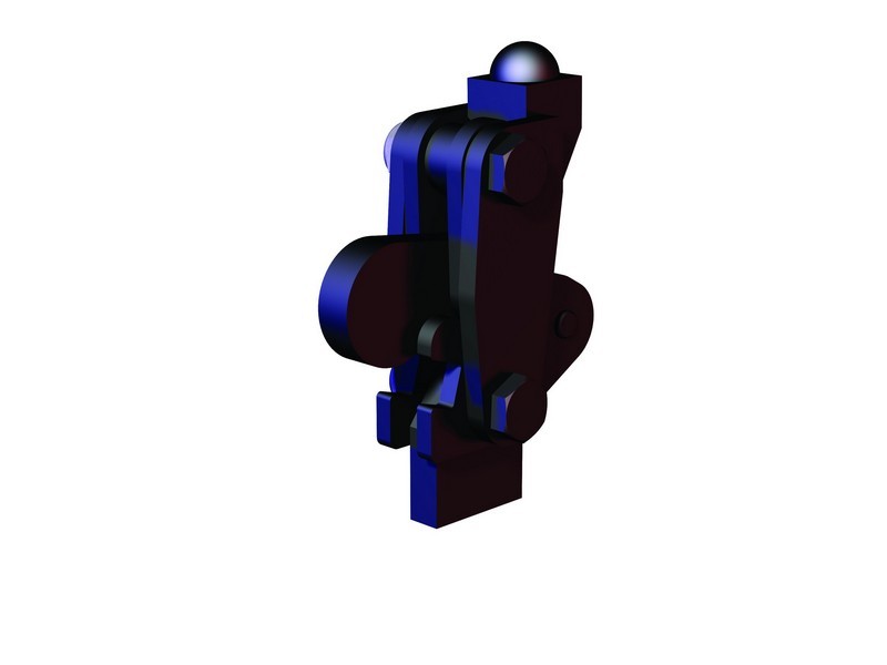 DESTACO 501-B Vertikalspanner Haltekraft 2000 N - 2500 N, Öffnungswinkel 200° - 501-B modularer Spanner mit Schwenkfuss