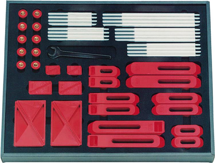 AMF 6535-06 Spannelemente-Satz aus Kunststoff, Größe : 06, L x B x H: 440x370x50, M: M6 - LE 6535 Spannelemente-Satz aus Kunststoff -Abbildung