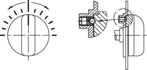 Halder 2B050.0372 Federndes Druckstück mit Kugel und Schlitz mit Gewindesicherung UNC 1/4-20, rostfreier Stahl, starke Federkraft - Federnde Druckstuecke Federndes Druckstueck mit Kugel und Schlitz - ohne Gewindesicherung