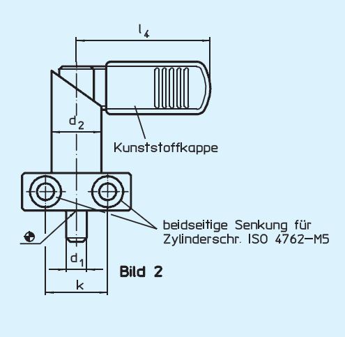 Halder 22120.0394 Rastriegel mit Anschraubflansch  Ø 12 x 12, mit Kunststoffkappe - EH 22120 Rastriegel mit Anschraubflansch