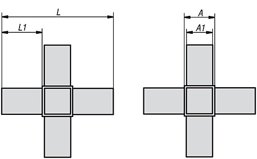 Kipp K0622.1201512 STECKVERBINDER, STERN - KIPP K0622 Steckverbinder Stern