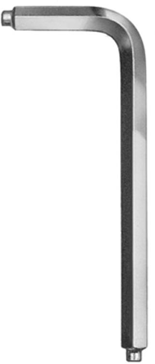 AMF 6911-D 3 Winkelschraubendreher (mm) mit Zapfen, L1 x L2: 66 x 23 mm, SW: 3 mm - DIN 6911D Winkelschraubendreher -mm- mit Zapfen-Abbildung