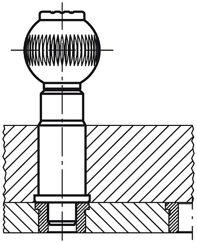Kipp K0362.10 BUCHSE ZYLINDRISCH              BR, FÜR PRÄZISIONS ARRETIERB - KIPP K0362 Buchse zylindrisch