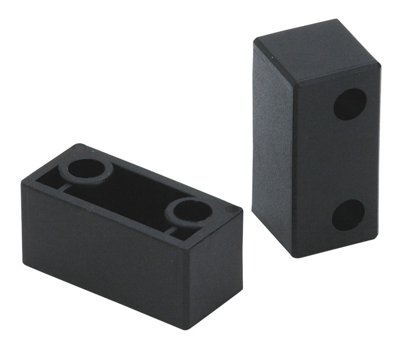 Leschhorn O410 Scharniere  I 30; A 48; Bohrung d1 8,5; Kunststoff PA, schwarz, - LE O410 Scharniere - Kunststoff - glasfaserverstaerktes PA - EcoLine - Abbildung