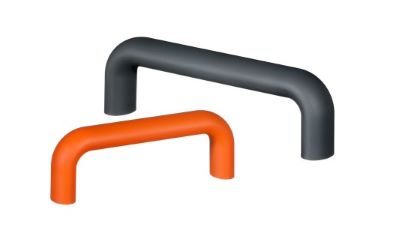 Leschhorn SO-26.S140.2009 Bügelgriffe, Aluminium, A=140, L=159, Griff orange - SO-26 - SO-35 Buegelgriffe - Aluminium - Bild