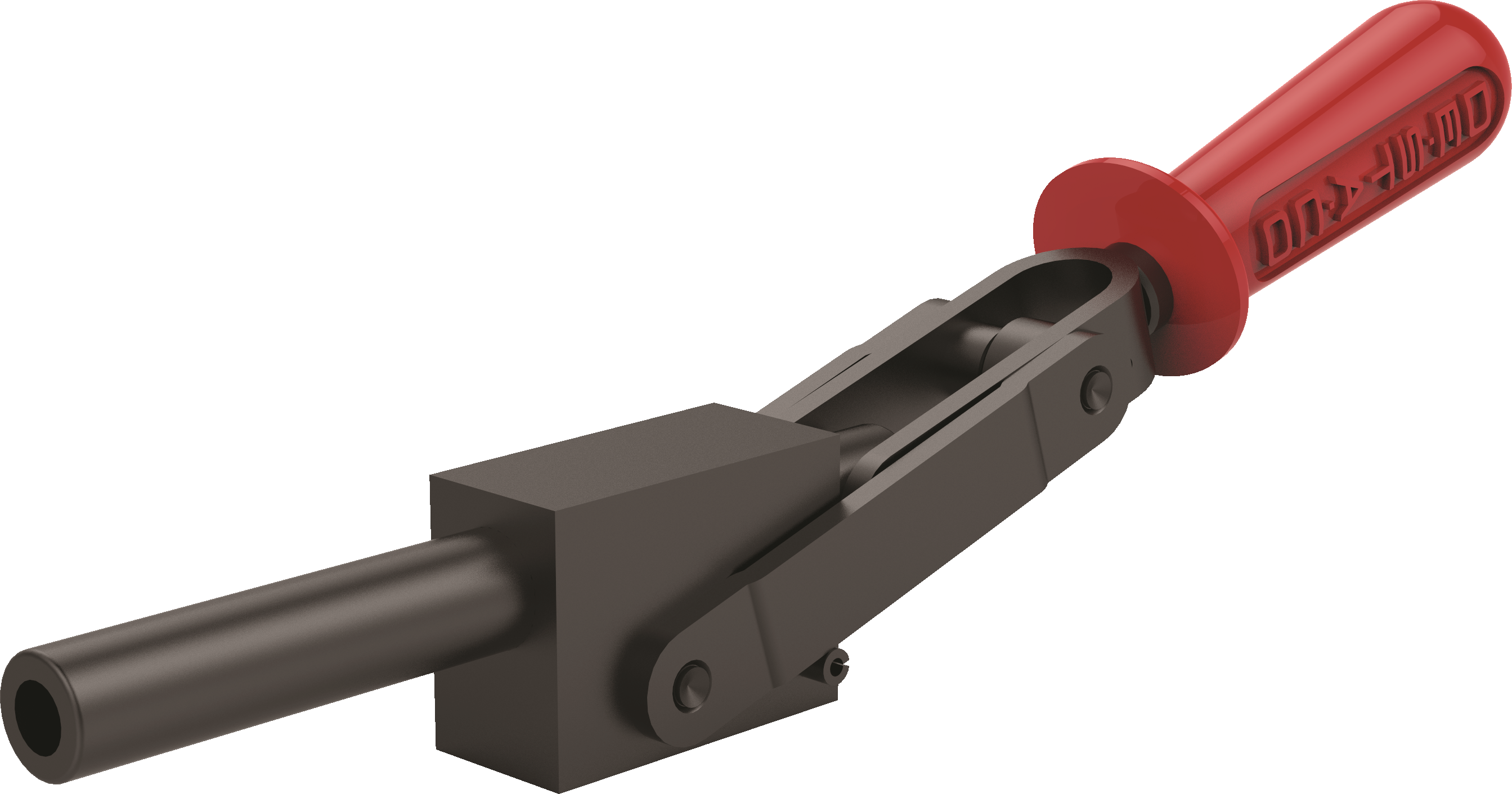 DESTACO 5133-B Schubstangenspanner Haltekraft 20460 N, ½-13 , Hub 79,5  Handgriff Öffnungswinkel 139° - DESTACO 5133-B Schubstangenspanner, Haltekraft 20460N, Kolbengewinde zöllig, Fuss massiv, anschweiss