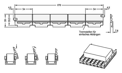 Ganter 646.4-270 Seitenführung - GN 646-4 Seitenfuehrung-Skizze