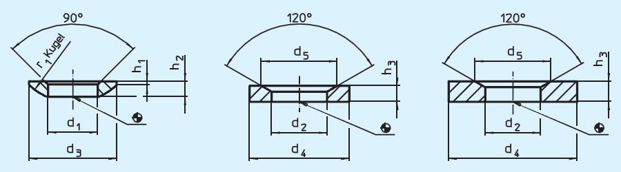 Halder 23050.0048 Kugelscheibe DIN 6319 Ø 50.0, aus Einsatzstahl, Form C - EH 23050 Kugelscheiben DIN 6319 Form C