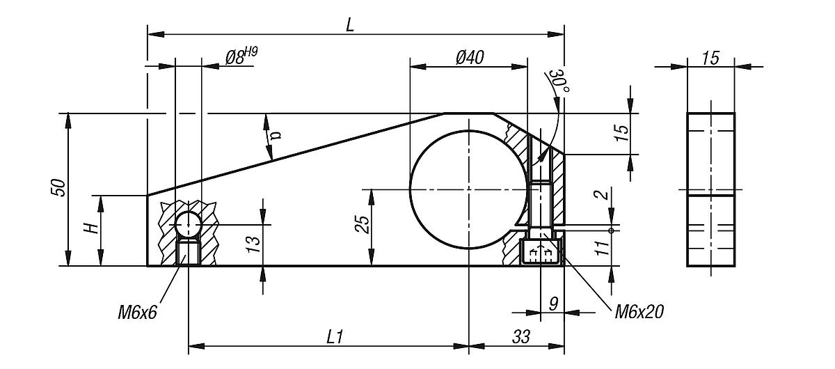 Norelem 33150-140 MESSARM  L=140 - NLM 33150 Messarme - Massblatt