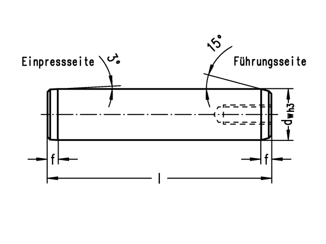 Mahr Motion  5010028 N400 dw = 14; l = 100; f = 3, Führungswellen - LE70035 N400 421 423 425 Fuehrungswelle