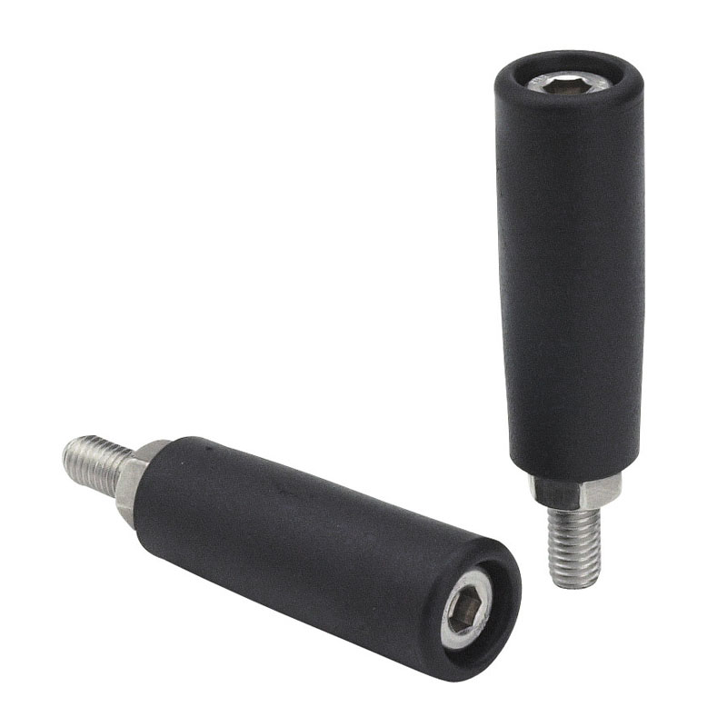 Leschhorn M144C Drehbare Zylindergriffe  H 78; d 22; Gewinde d1 M10; Kunststoff PA, schwarz - Boteco M144C Drehbare Zylindergriffe