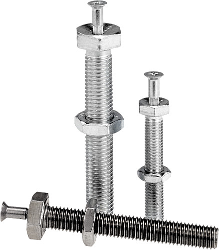 Norelem 27832-080251 GEWINDESPINDEL M8X25, F. STELLFUSS, ECO LINE - Norelem 27832 Gewindespindeln fuer Stellfuesse ECO Line aus Stahl oder Edelstahl