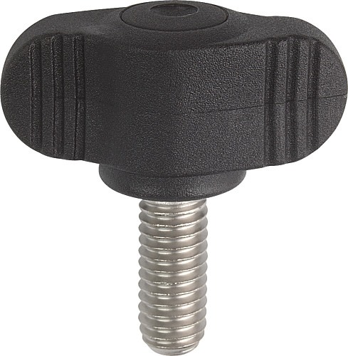 Kipp K0274.004X8 NOVO.GRIP MINIWING  M4X8, - KIPP K0274-AG Miniwing mit Aussengewinde