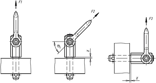 Norelem 07780-2112X25 KUGELTRAGBOLZEN SELBSTSICHERND, D1=12, L1=25 - Norelem 07780 Kugeltragbolzen selbstsichernd