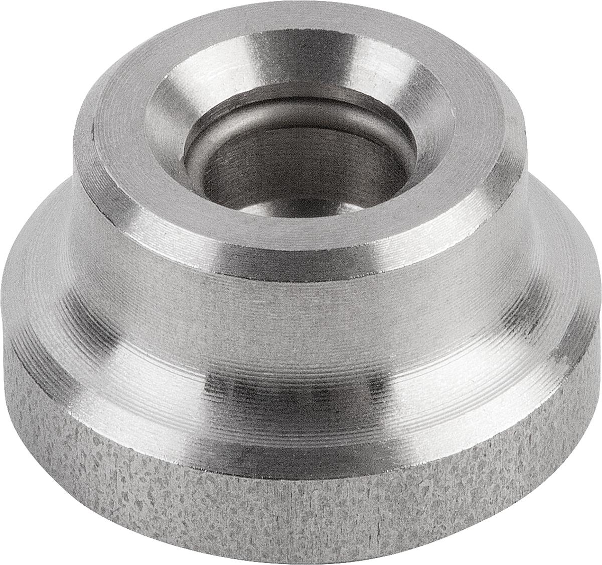 Kipp K0392.081 DRUCKSTÜCK DIN 6311 FORM S, D1=16,Edelstahl - K0392-081 DRUCKSTUECK DIN 6311 FORM S - D1 16 - Edelstahl