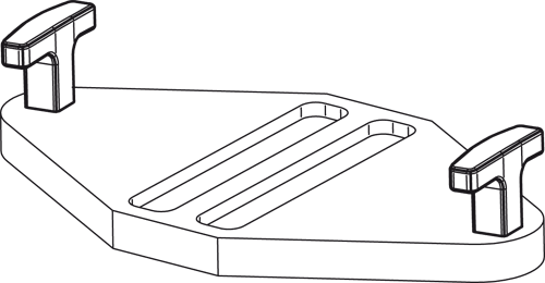 Halder 24512.0030 T-Griff mit glattem Sackloch, 67 x Ø 8 - T-Griffe T-Griff 67 x Durchmesser 8 mit glattem Sackloch - Bild 1
