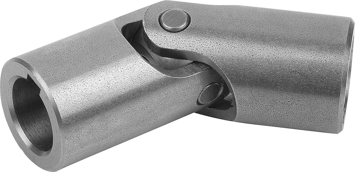 Norelem 23409-132132 WELLENGELENK EINFACH grob 32x50, MIT NUT - 23409-132132 WELLENGELENK EINFACH grob 32x50 - MIT NUT