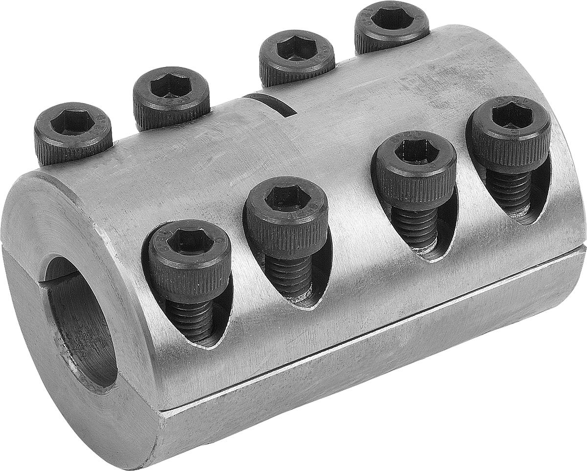 Norelem 23052-1160 STARRE KUPPLUNG GETEILT, STAHL, D1=16 - 23052-1160 STARRE KUPPLUNG GETEILT - STAHL - D1 16