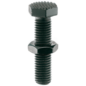Halder 22690.0632 Auflagebolzen  verstellbar M 12 x 35, Auflagefläche  geriffelt - Auflagebolzen Auflagebolzen - verstellbar
