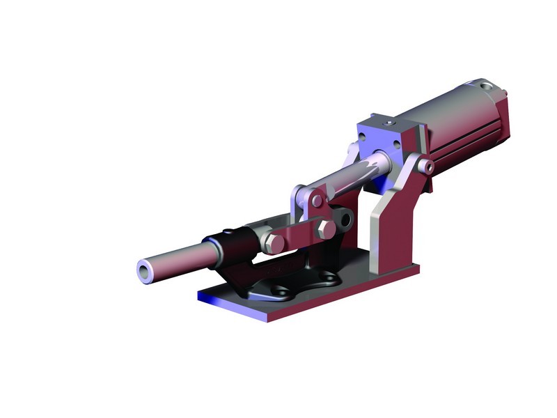 DESTACO 850-ME Standard Kraftspanner Haltekraft 71200 N  Schubstangenspanner  horizontaler Zylinder (Sensor 8EA-109-1 separat bestellen) - 850 Standard Kraftspanner