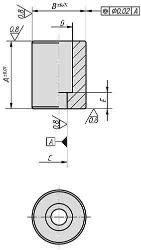 Kipp K0816.12025 STÜTZ  UND ANLAGEKÖRPER - KIPP K0816 Stuetz und Anlagekoerper
