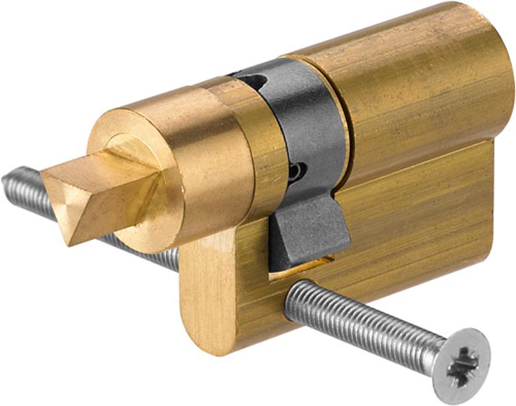 AMF 55D-15 Dreikant-Halbzylinder, S: 15 mm - LE 55D Dreikant-Halbzylinder-Abbildung