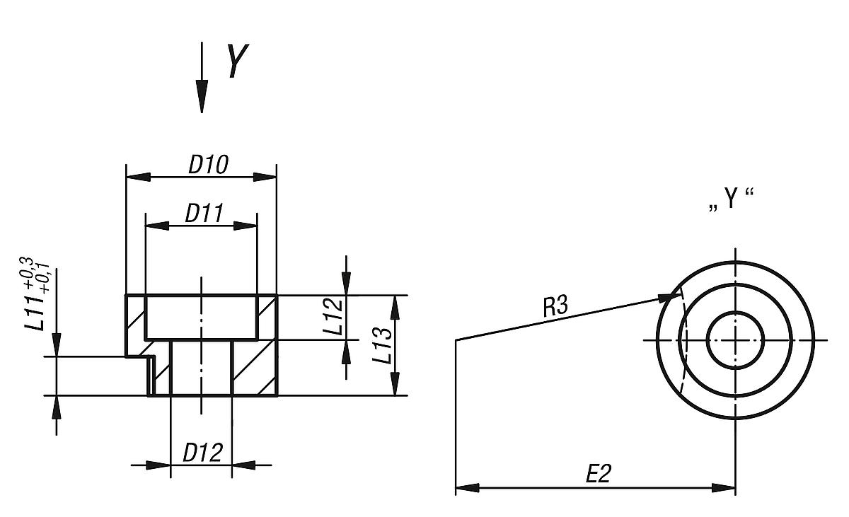 Norelem 08926-051X08 SPANNBUCHSE, D=5,1, L13=8 - NLM 08926 Spannbuchsen DIN 173 Teil 1 - Massblatt