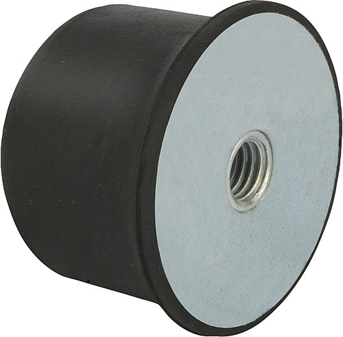 Norelem 26115-05003555 GUMMI ANSCHLAGPUFFER, BALLIG, D=50, H=35 - Norelem 26115 Gummi Anschlagpuffer ballig