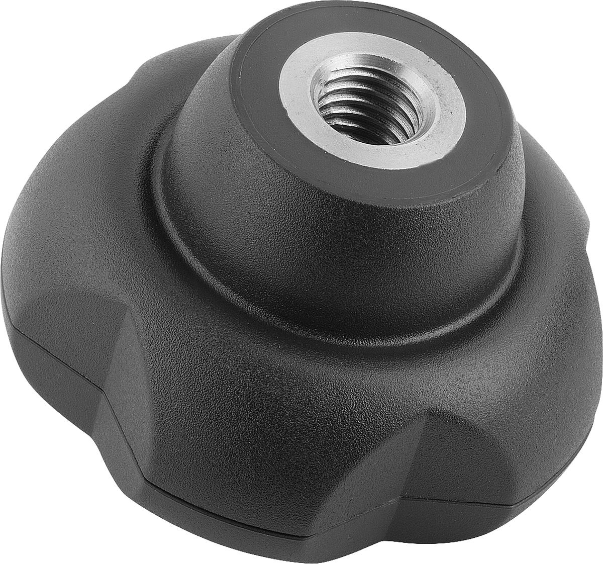 Kipp K0255.50121 NOVO.GRIP KLEMMGRIFF D=50  M12     EDELSTAHL - K0255-50121 NOVO GRIP KLEMMGRIFF D 50 M12 EDELSTAHL