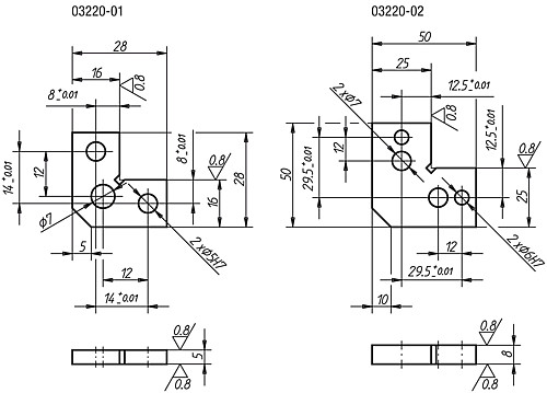 Norelem 03220-01 POSITIONSWINKEL 28x28 mm Stärke 5 mm, - Norelem 03220 Positionswinkel