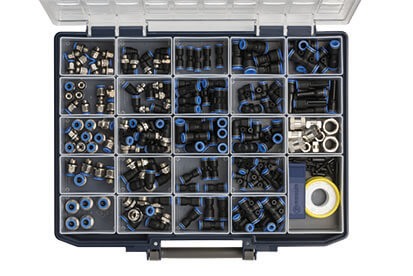 RIEGLER PIB 100 Sortimentsbox Schnellsteckverbindungen »Blaue Serie« - LE71512 PIB 100 Sortimentsbox - Blaue Serie