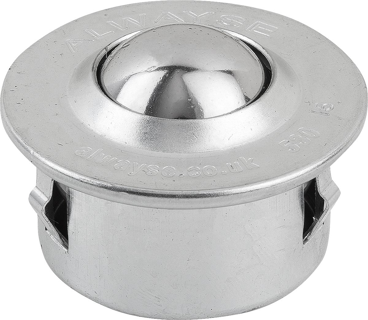 Kipp K0765.215 KUGELROLLE M.BEFESTIGUNGSELEMENT, AUSF. C - K0765-215 KUGELROLLE MIT BEFESTIGUNGSELEMENT - AUSFUEHRUNG C