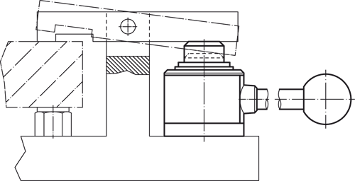 Halder 23260.0044 Kegel für actima - Spannelemente actima Spannelement actima mit Querachse in der Bohrung
