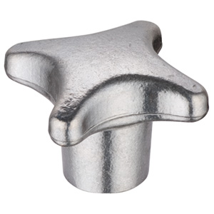 Halder 24630.0740 Kreuzgriff DIN 6335 Leichtmetallpoliert Ø 40 mit Gewinde aufgebohrt, Form D, poliert - Kreuzgriff DIN 6335 - Leichtmetall - Durchmesser 50 - Rohteil - Form A - unpoliert Rohteil