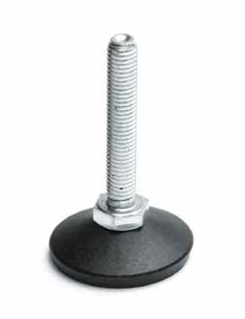 Leschhorn P203 Stellfüße  D 37; H 11,5; Gewinde d1 M10; Kunststoff PA, schwarz, - LE P203 Stellfuesse - Kunststoff-EcoLine-Abbildung