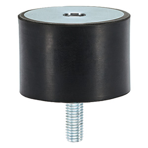 Halder 25150.0003 Gummi-Metall Puffer Ø 8 x 8 mit Innengewinde - Gummi-Metall-Puffer Gummi-Metall Puffer - Durchmesser 10 x 10 - mit Innengewinde mit Innengewinde - Bild 1