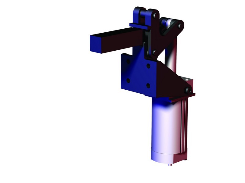 DESTACO 868-E Standard Kraftspanner Haltekraft 17800 N  vertikaler Zylinder, G-1/4 - 868 Standard Kraftspanner