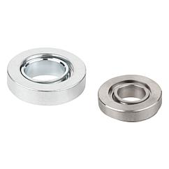 Leschhorn 12206-M30-ST Kugelausgleich-Scheiben d1= 70 d2= 36, für Schraube M30, Stahl 1.7225 verzinkt - 12206 Kugelausgleichscheiben